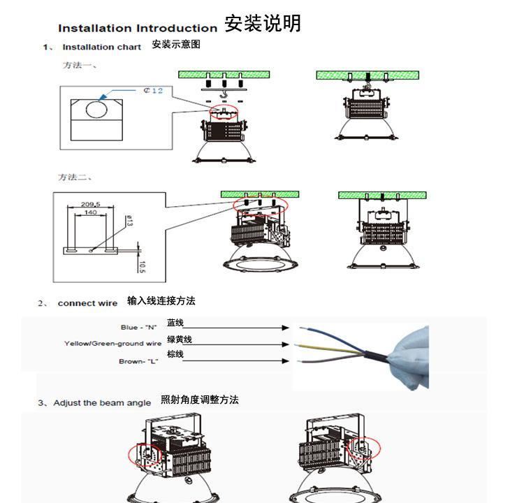 【鎮(zhèn)店之寶】250W工礦投光燈 led聚光工礦燈 戶外防水工程專用示例圖14