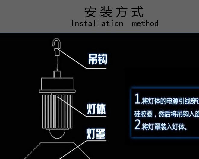 新款工礦燈240W鋼結構廠房燈射燈廣場車站燈節能天棚燈倉庫塔吊燈示例圖13
