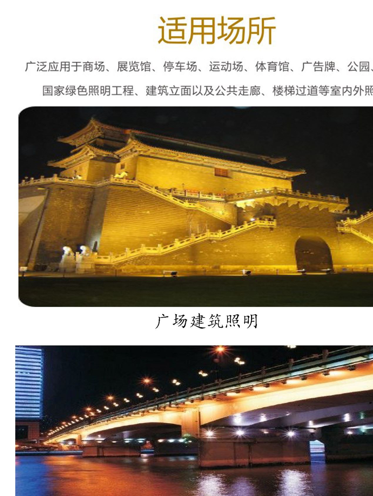 LED投光燈/泛光燈/戶外防水廣告投射燈/50W/100W/150W/200W/250W示例圖3