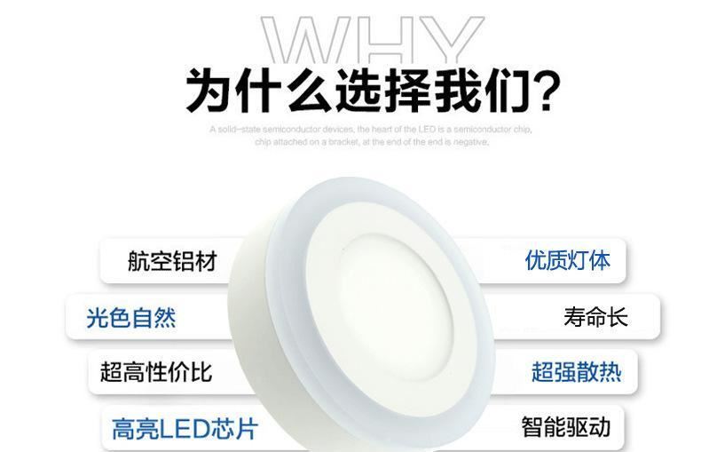 室內(nèi)led圓形6W12W18W24W明裝筒燈廚房廚衛(wèi)超薄防霧吸頂式示例圖9