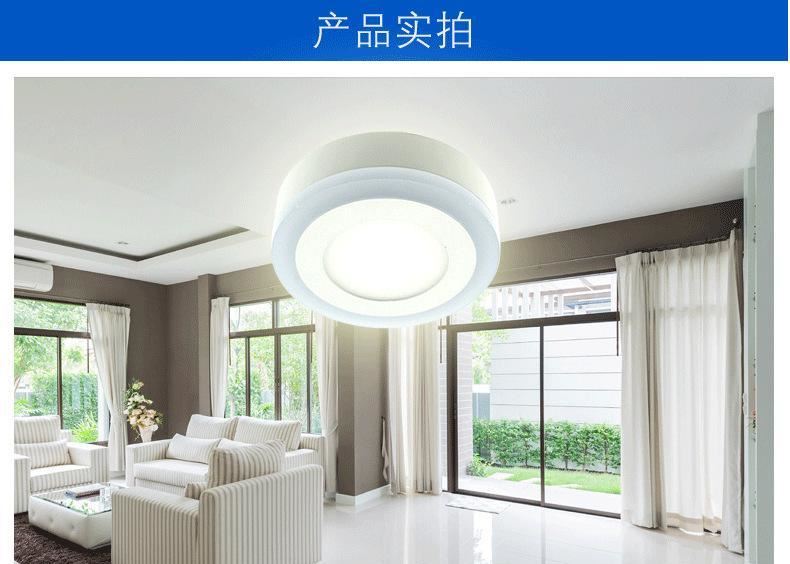 室內(nèi)led圓形6W12W18W24W明裝筒燈廚房廚衛(wèi)超薄防霧吸頂式示例圖15