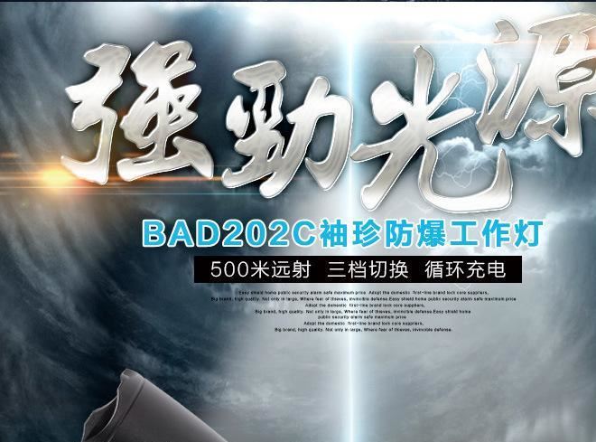 BAD202C防爆調(diào)光工作燈 華榮防爆手電筒現(xiàn)貨批發(fā) 海洋王同款示例圖2