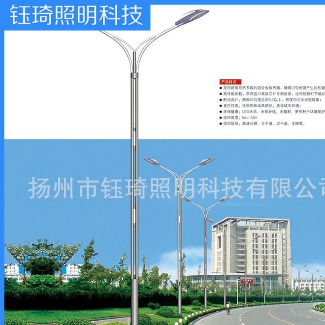 厂家现货批发30wLED自弯臂道路照明灯单臂led路灯 模组路灯示例图5