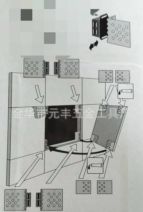 廠家直銷柜吸 櫥柜雙門吸 磁吸 墻壁柜吸 家具配件 磁性塑料門吸示例圖2