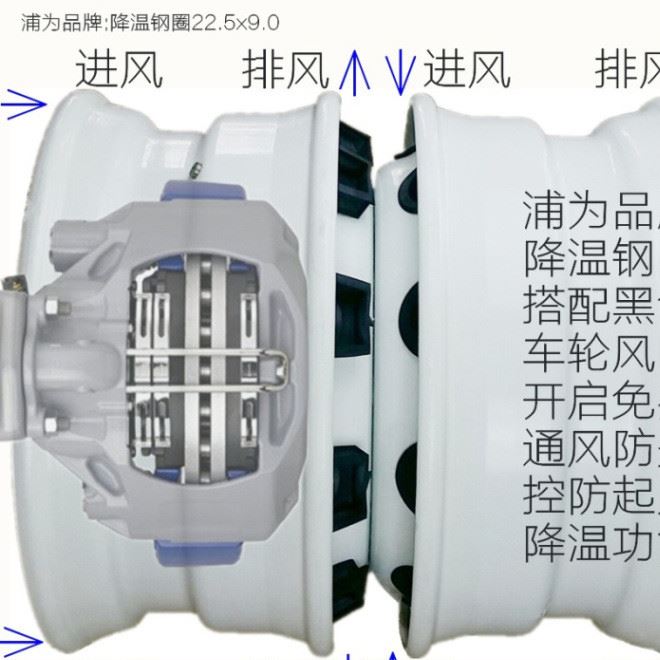 批發(fā)卡車輪胎車輪風(fēng)葉PUWEI.Q7速冷降輪胎熱軟阻力防起火示例圖14