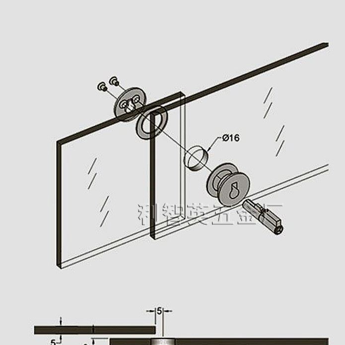 廠家直供 批發(fā)供應(yīng) 珠寶柜鎖  展示玻璃柜鎖 手機(jī)柜鎖 玻璃柜鎖示例圖5