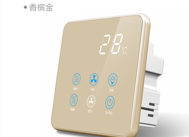 智能觸摸觸控浴霸開關面板86型風暖通用防水4四五合一5開開關示例圖21
