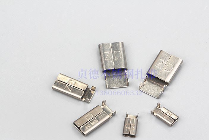廠家直銷不銹鋼扎帶304卡扣式扎帶7*200船用電線電纜綁自鎖式扎帶示例圖3