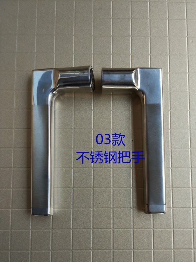 不銹鋼801-05款通用房間門木門執(zhí)手鎖配小50大50單舌三叉鎖芯示例圖27
