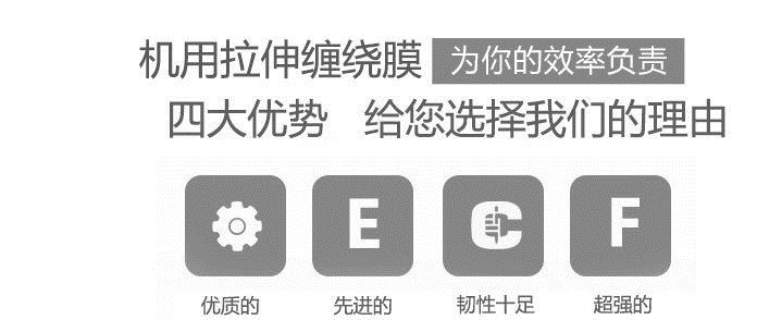 廠家生產機用包裝纏繞膜 50公分機用拉伸纏繞膜 環保伸縮pe纏繞膜示例圖2