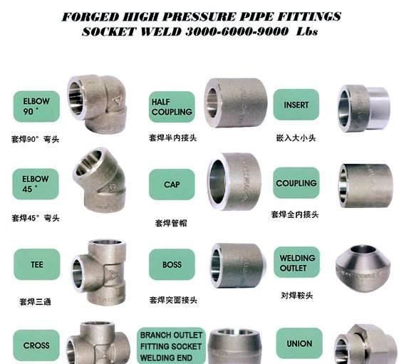 高压锻造不锈钢304/316L承插焊沉插式套焊承插90度弯头加厚3000LB示例图2