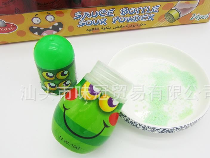 非洲/中东热销 Sauce Bottle Sour Powder Candy 瓶装酸粉示例图5