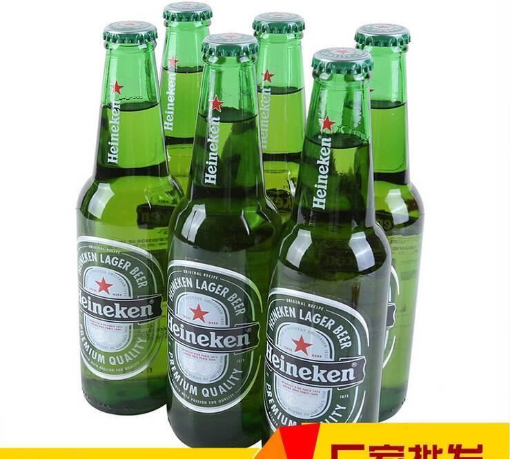 啤酒批發(fā) 國產(chǎn)喜力啤酒 Heineken啤酒 小麥瓶裝啤酒500ml *12/箱示例圖1