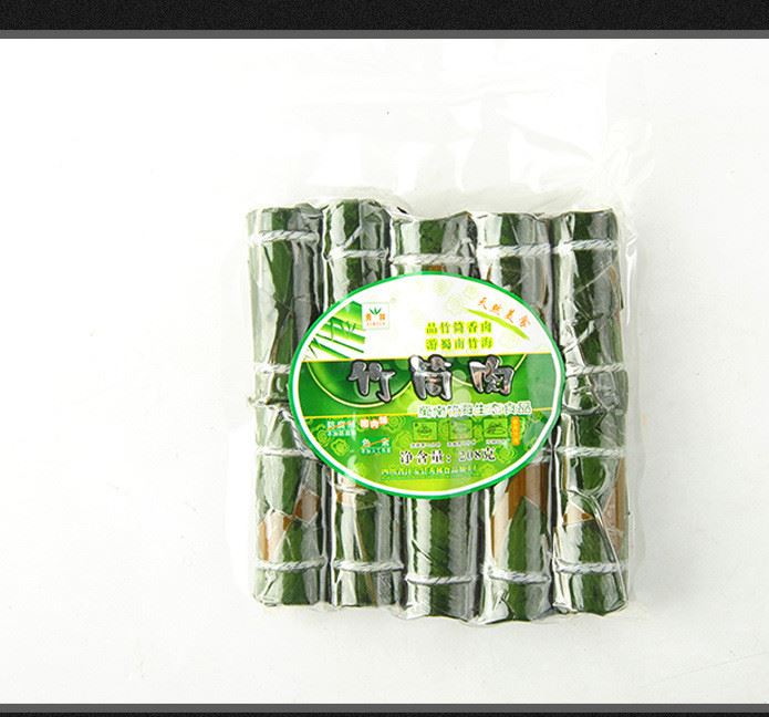 廠家直銷 宜賓特產蜀南竹海生態(tài)食品 208g鹽味手工竹筒肉批發(fā)示例圖10