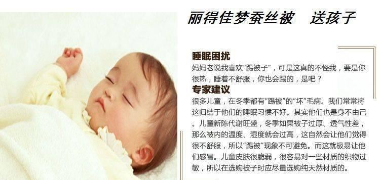 批發[麗得佳夢]可水洗桑蠶絲被子夏涼被.空調被護膚養顏透氣性強示例圖6