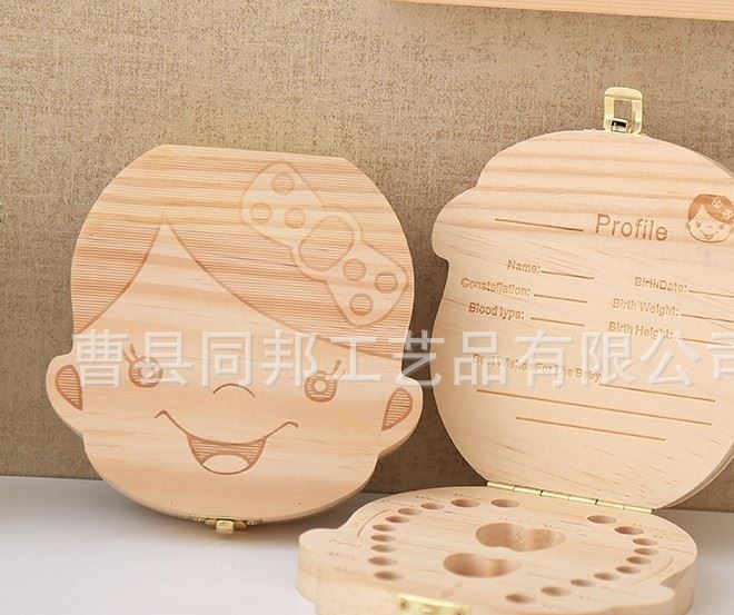 廠家供應乳牙盒 寶寶乳牙盒 胎毛保存盒 創意牙齒盒示例圖3