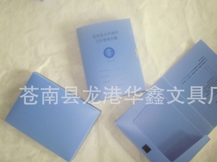 供應(yīng)PP材料衛(wèi)生管理臺帳檔案盒辦公文件夾 文件夾定制示例圖2