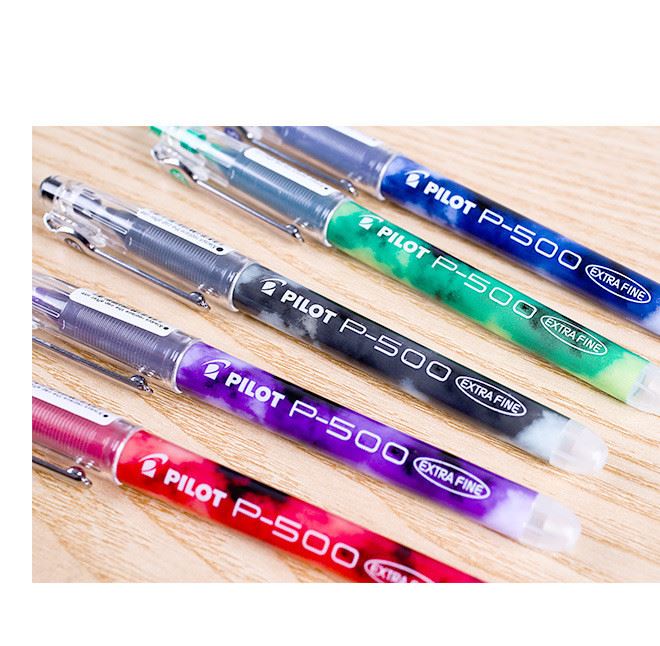 日本pilotP500考試中性筆針管0.5mm彩色水筆BL-P50辦公簽字筆示例圖7
