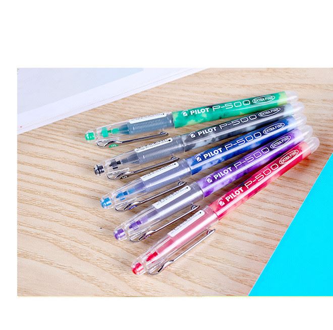 日本pilotP500考試中性筆針管0.5mm彩色水筆BL-P50辦公簽字筆示例圖10