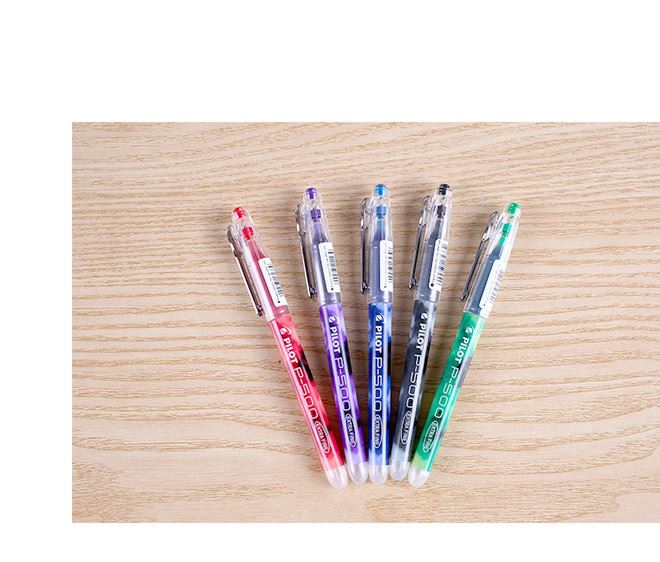 日本pilotP500考試中性筆針管0.5mm彩色水筆BL-P50辦公簽字筆示例圖11