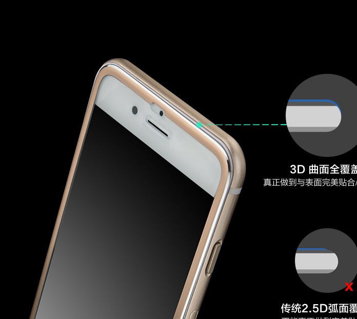 蘋(píng)果iphone6s小邊鈦合金全屏鋼化膜iphone6 plus全覆蓋拉絲保護(hù)膜示例圖11