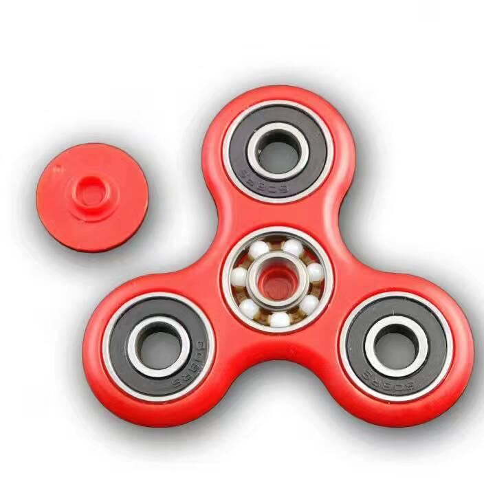 美國fidget spinner指尖陀螺 手指減壓三角螺旋陀螺hand spinner示例圖5