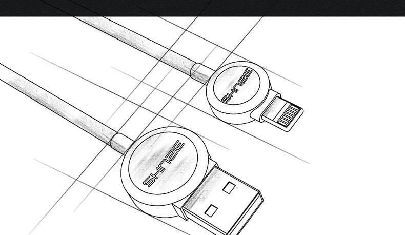 供应 数据线 苹果手机专用单头圆形充电数据线 智能usb手机充电线