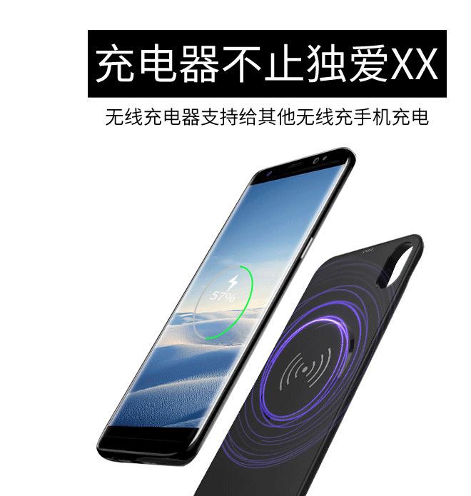 無(wú)線背夾電池iphone8/x充電寶LG移動(dòng)電源谷歌三星s6/7/8帶支架示例圖6