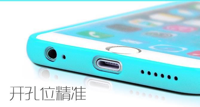 iphone6手机壳硅胶透明彩色边框苹果iPhone6Plus手机保护套批发示例图11