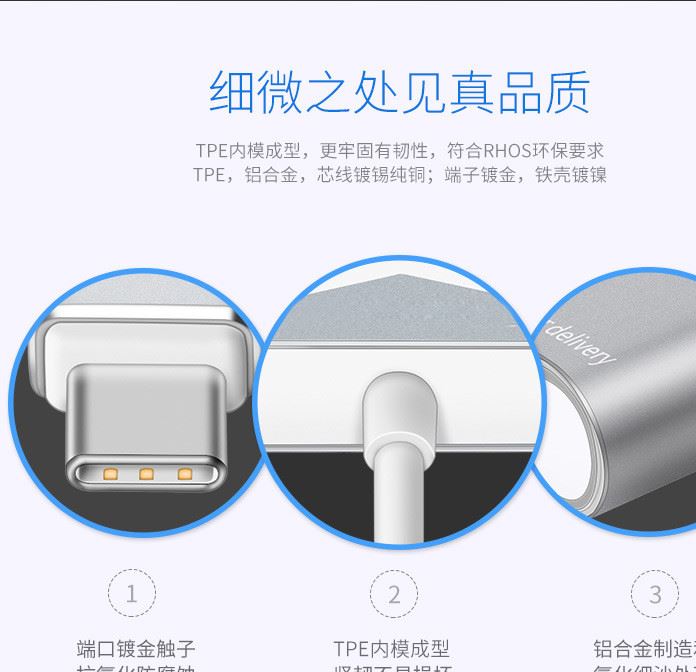 鋁合金usb hub分線器Type-C Macbook蘋果筆記本轉(zhuǎn)換器高速傳輸示例圖13