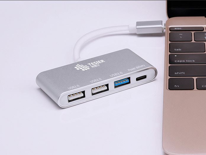 鋁合金usb hub分線器Type-C Macbook蘋果筆記本轉(zhuǎn)換器高速傳輸示例圖16