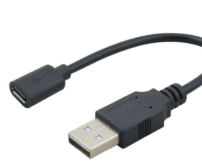 USB-A公micro5PIN母座安卓轉(zhuǎn)USB連接線廠家直供示例圖1