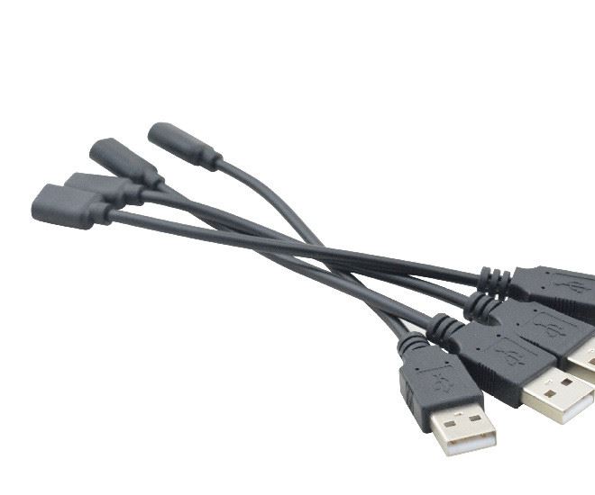 USB-A公micro5PIN母座安卓轉(zhuǎn)USB連接線廠家直供示例圖3