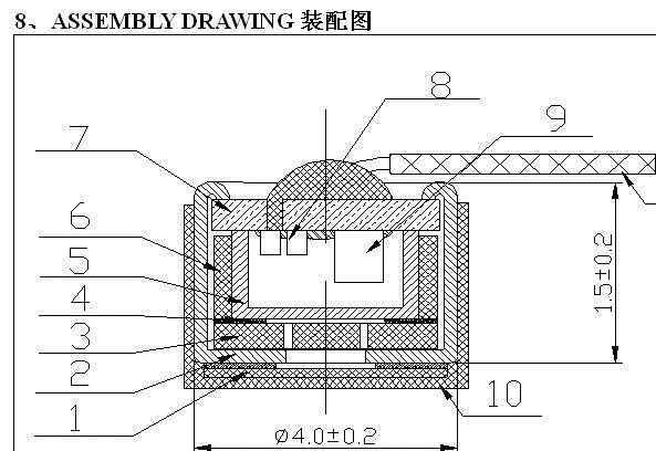 批發(fā)藍(lán)牙耳機(jī)咪頭麥克風(fēng)插針4015傳聲器駐極體話筒電聲器件送話器示例圖11