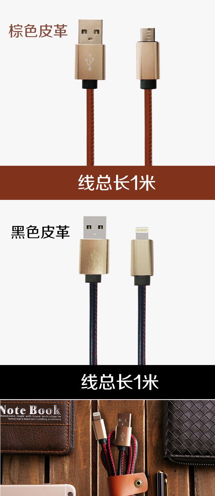 供應新款手機通用USB皮革編織充電數(shù)據(jù)線批發(fā)蘋果數(shù)據(jù)線系統(tǒng)使用示例圖3