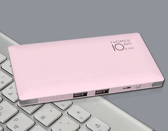 廠家定制超薄聚合物新款通用型帶線移動電源powerbank充電寶示例圖6