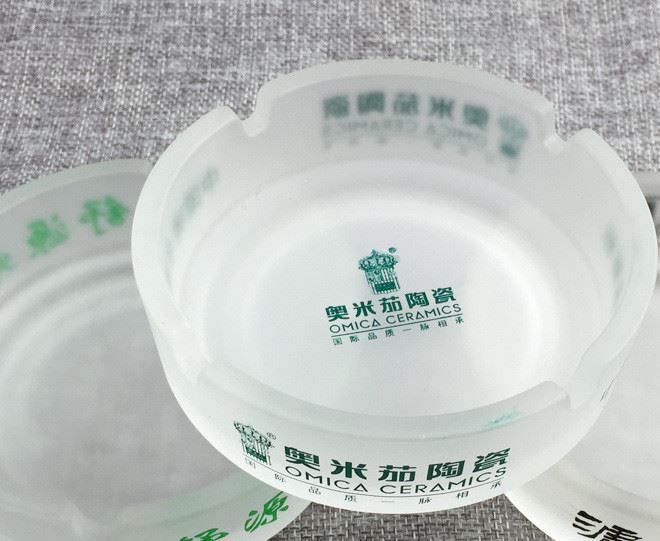 定做廣告玻璃煙灰缸磨砂煙灰缸廣告煙缸促銷禮品印字印LOGO示例圖9