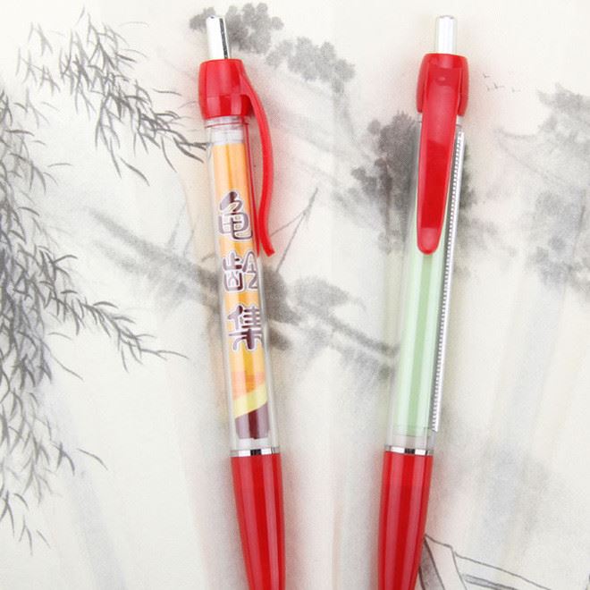 外貿(mào)熱銷塑料圓珠筆拉畫圓珠筆廣告圓珠筆超大廣告位拉畫筆中性筆示例圖8