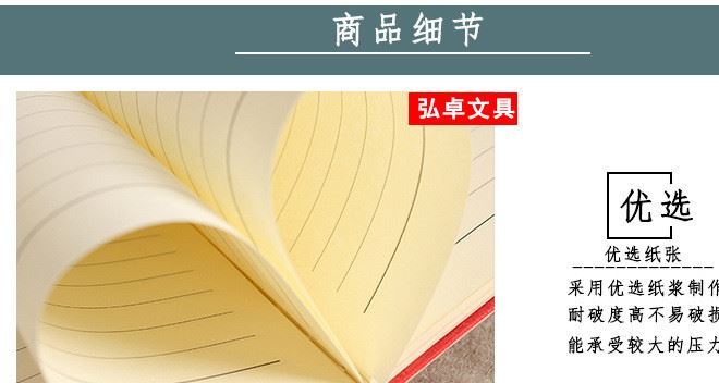 辦公用品 精致商務(wù)仿皮記事本 A5PU筆記本會(huì)議記事本定制示例圖3