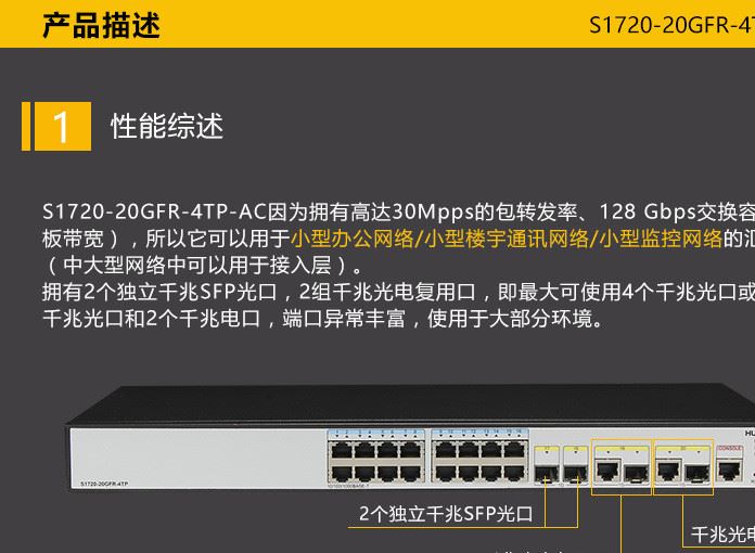 華為S1720-20GFR-4TP交換機16口千兆4個光口 可用小型網(wǎng)絡(luò)核心示例圖19