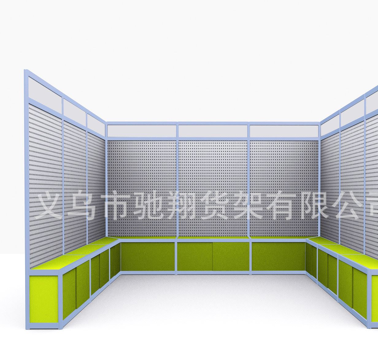 馳翔貨架 廠家直供靠墻飾品展示柜 4S車(chē)店連體展柜定制 座椅展架示例圖3