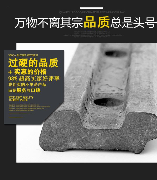 軌道連接板礦用鋼軌?mèng)~尾板道夾板重型鋼軌連接板 軌道夾板示例圖2