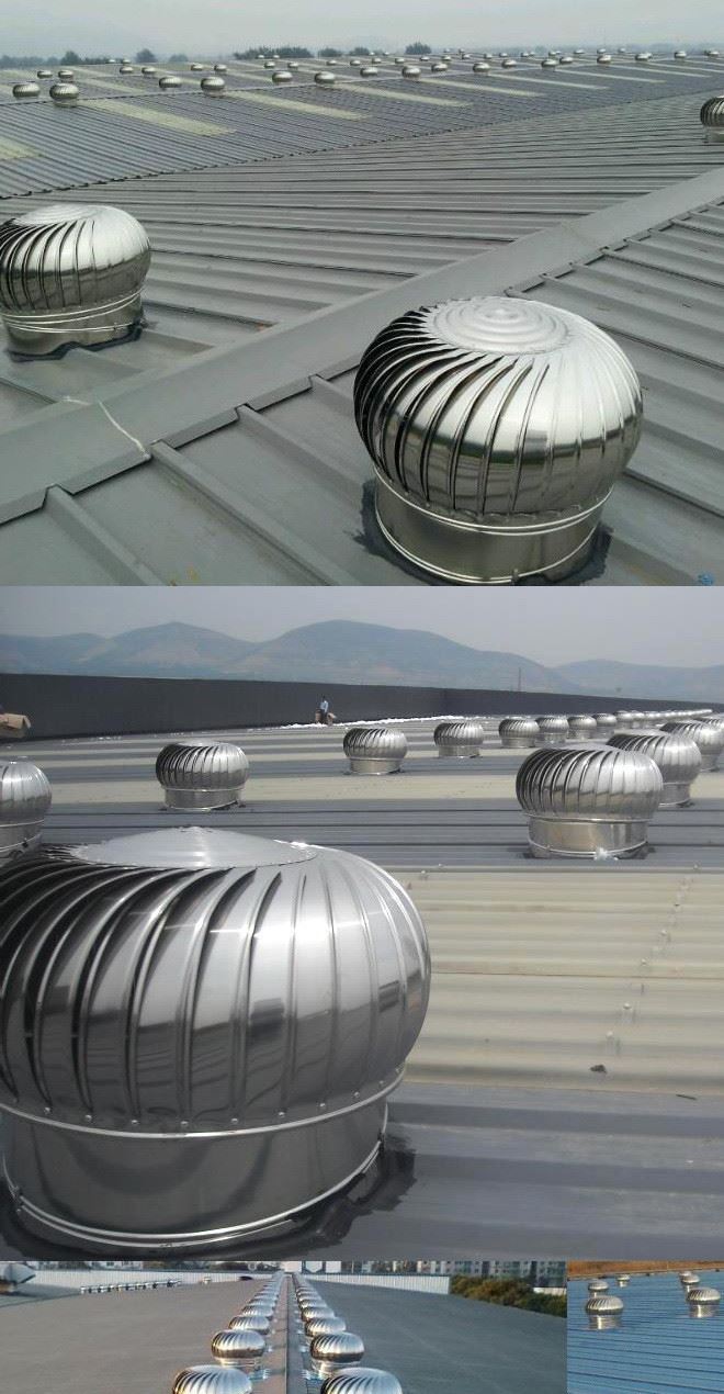 風球屋頂通風器不銹鋼無動力風帽換氣風機屋頂換氣扇通風球換氣球示例圖10
