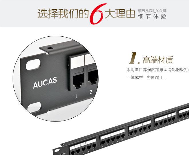 臺灣奧卡斯25口RJ45RJ11   水晶頭4芯語音電話模塊化機架式    配示例圖5