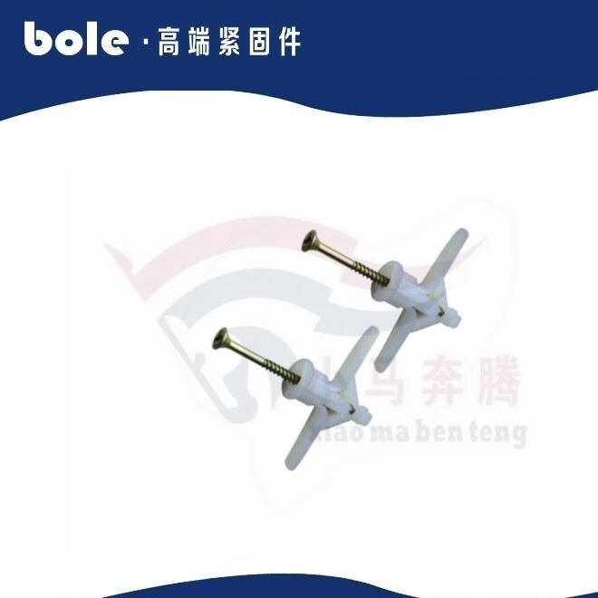 飛機(jī)塑料膨脹栓 白色塑料螺栓 空心墻體窗簾石膏板用膨脹示例圖4