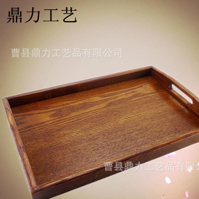 廠家直銷 木質托盤 木制水果盤 木制咖啡盤 木質喝茶盤 木制托盤示例圖1