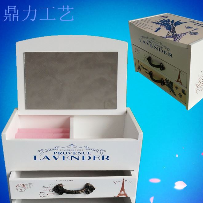 批發(fā)高檔首飾盒 實木質(zhì)首飾品 收納盒  珠寶首飾盒示例圖4