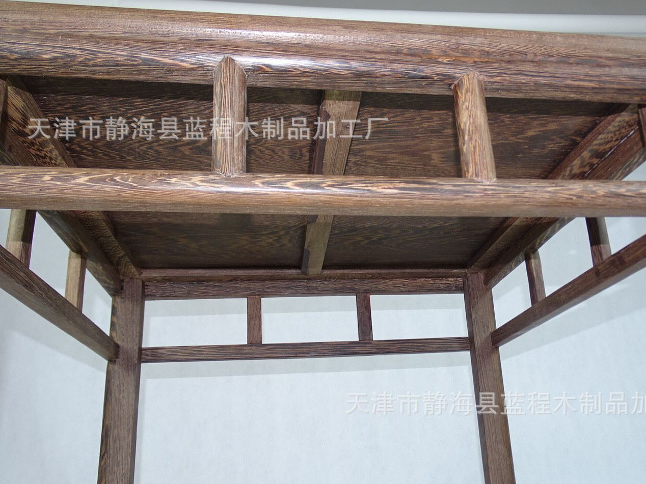 雞翅木官帽椅靠背椅小椅子書房桌椅五件套 紅木古典家具廠家直銷示例圖14