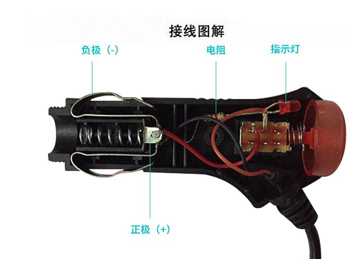 汽車載點煙器 美式耐高溫電煙頭 帶燈帶彈簧線點煙器插頭示例圖107