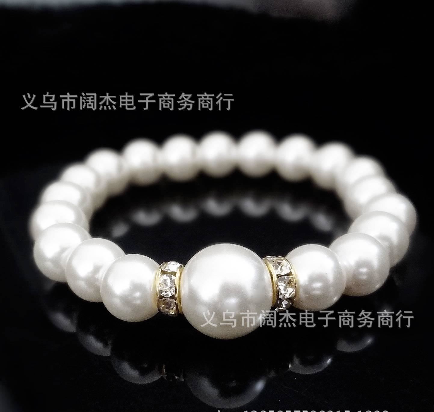 韓式小飾品新娘珍珠手鏈婚紗禮服配飾結婚時尚手飾批發示例圖3